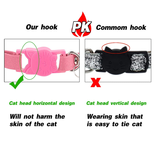 Funkelndes Samt-Halsband für Katzen | Avenirship
